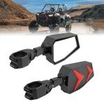 KEMIMOTO UTV Side View Mirrors for 1.75-2" Roll Bars