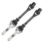 Front Left or Right CV Axle Set for 1997-2009 Polaris Scrambler 500 4x4 2000-2008 Sportsman 500 6x6, Replace for 1380063 1380066, 1380085 1380113, 1380114, 2 Front Axle