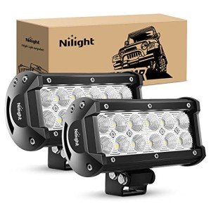 Nilight 36W 6.5" LED Light Bar - 2 Pack