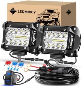 LEDMIRCY 4-Inch LED Pod Light Bar Kit