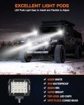 LEDMIRCY 4-Inch LED Pod Light Bar Kit