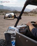 UTV Aluminum Side Mirrors with USA Flag Design