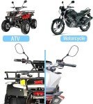 Adjustable ATV Mirrors with 360-Degree Ball Joint