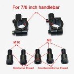 Adjustable ATV Mirrors with 360-Degree Ball Joint