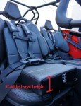 Kid Cushion UTV Seat for Stock or Aftermarket