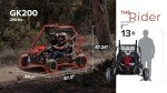 Coleman GK200 Gas Powered Dual Seat Go-Kart
