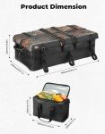 KEMIMOTO 80L Waterproof ATV Cargo Bag with Cooler