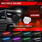 4WDKING 10" RGBW LED Light Bar for Off-Road