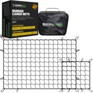 Rhino USA Bungee Cargo Net Set with Accessories
