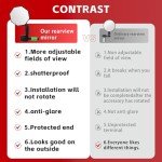 Adjustable Bar End Mirrors for Motorcycles (2-Pack)