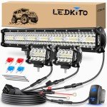 LEDKITO 20" LED Light Bar & 4" Pod Kit