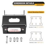 WeiSen Winch Mount for Honda ATV TRX Models