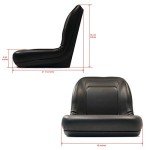High Back Vinyl Seat for UTV/ATV & Lawn Mower