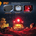 Nilight 6PCS Waterproof LED Rock Light Pods