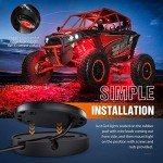 Nilight 6PCS Waterproof LED Rock Light Pods