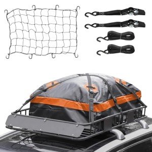 WEIZE Heavy Duty Roof Rack Basket with Accessories
