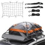 WEIZE Heavy Duty Roof Rack Basket with Accessories