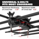 WEIZE Heavy Duty Roof Rack Basket with Accessories