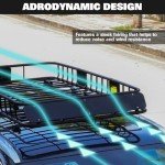 WEIZE Heavy Duty Roof Rack Basket with Accessories