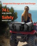 ATV Rear Storage Bag with Cooler, 74L Capacity