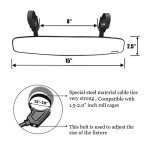 Adjustable Aluminum UTV Mirrors for Roll Cages