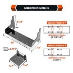 WeiSen Winch Mount Bracket for Polaris ATVs