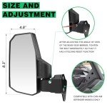 SHEJISI 2024 Can Am Defender Side Mirrors