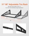 Adjustable Heavy-Duty Tire Rack for Garage Storage