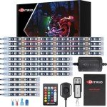 DITRIO 12pcs RGB LED Strip Light Kit for ATVs