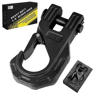 Heavy Duty 3/8" ATV Winch Hook with Safety Latch