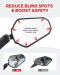 Adjustable ATV Motorcycle Rear View Mirrors