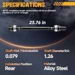 ATVMaster Front Drive Shaft for Polaris General 1000