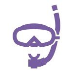 Pun Snorkel & Goggles Vinyl Decal for Outdoors