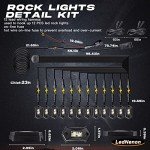 Bright White LED Rock Lights Kit for ATVs/SUVs