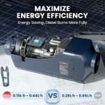 8KW Diesel Air Heater with Bluetooth Control