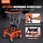 VEVOR Hydraulic Motorcycle Lift Jack with J-Hooks