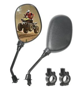 ATV Handlebar Rear View Mirrors with 360° Adjustable Mount