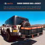 MeeFar Folding Hitch Cargo Carrier with Waterproof Bag