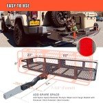 MeeFar Folding Hitch Cargo Carrier with Waterproof Bag
