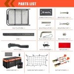 MeeFar Folding Hitch Cargo Carrier with Waterproof Bag