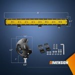 Nilight 26" LED Light Bar - 540W Flood Spot Combo