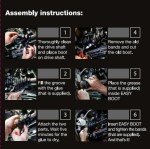 Hippored easyboot 1 Piece - kit Split cv Boot (80mm)