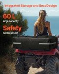 VEVOR 60L ATV Rear Storage Bag with Waterproof Cover