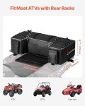 VEVOR 60L ATV Rear Storage Bag with Waterproof Cover