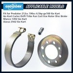 4" Band Brake Drum and Pin Kit for ATV
