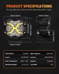 NOVSIGHT 4 Inch LED Pod Lights - X Series