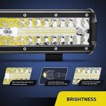Nilight 12 Inch 300W Triple Row LED Light Bar