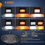 Nilight 4" 60W LED Pods with Wiring Harness