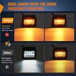 Nilight 4" 60W LED Pods with Wiring Harness