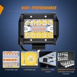 Nilight 4" 60W LED Pods with Wiring Harness